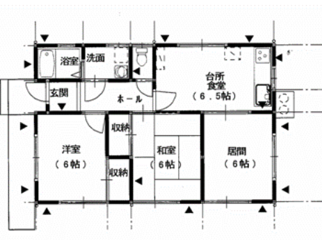 新規就農者が滞在する住居の間取り