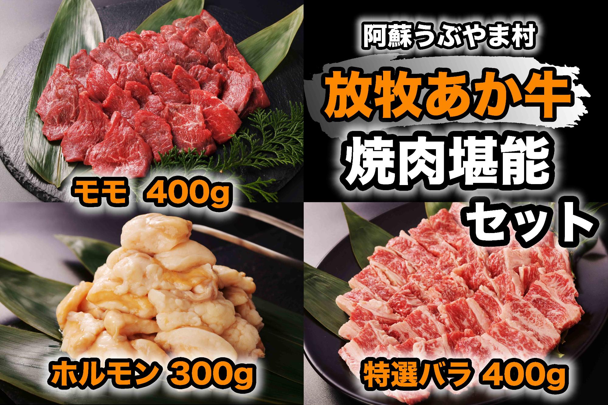 阿蘇うぶやま村の放牧あか牛焼肉堪能セット