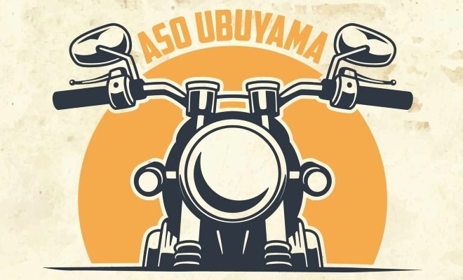 ウブヤマモーターサイクルダイアリーズイベントのバイクのロゴ